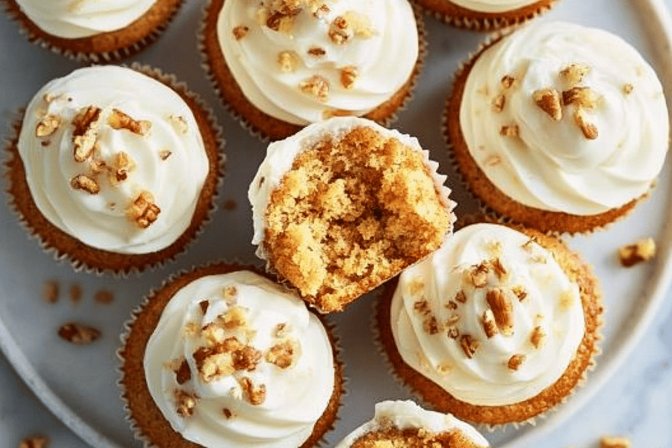Carrot Cake Cupcakes Recipe You’ll Love