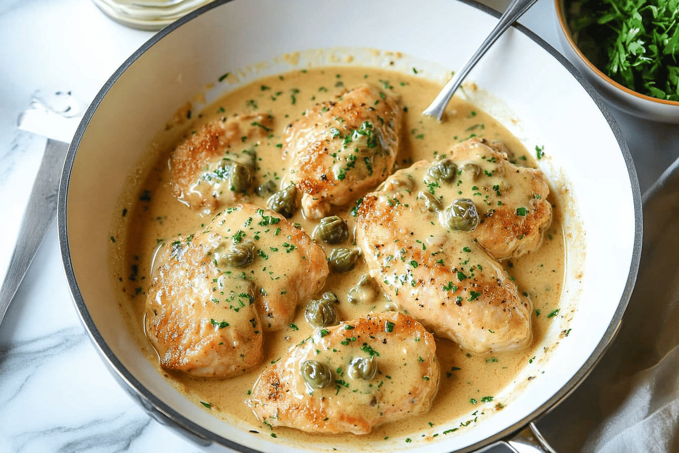 Creamy Chicken Piccata Recipe Delight