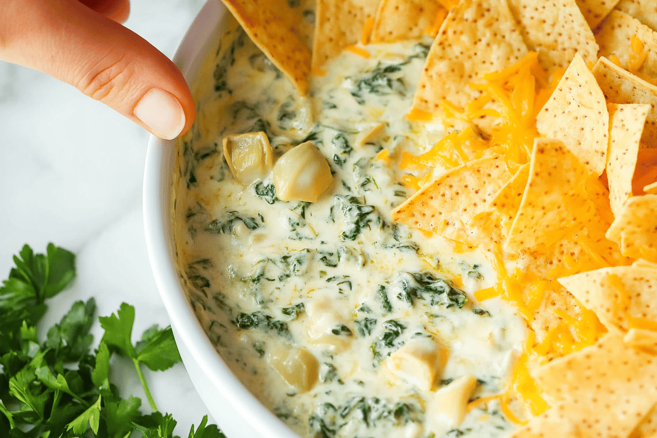 Creamy Instant Pot Spinach Artichoke Dip Recipe
