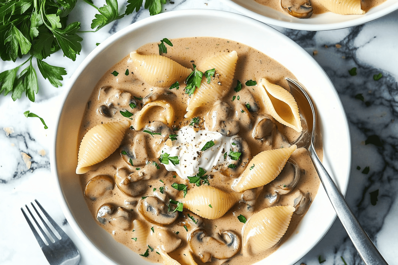 Creamy Mushroom Stroganoff Recipe Delight