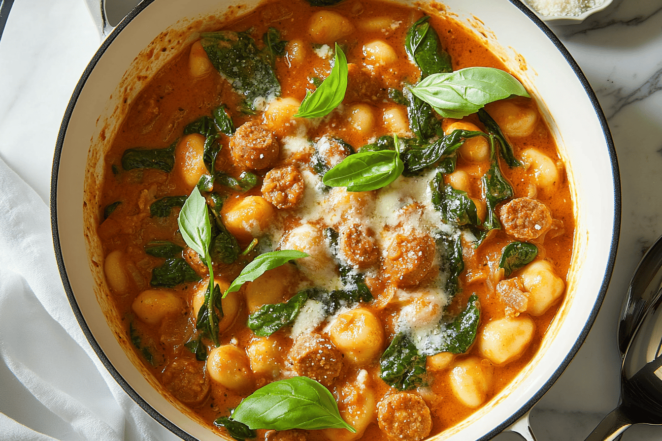 Creamy Sausage Gnocchi Recipe Delight