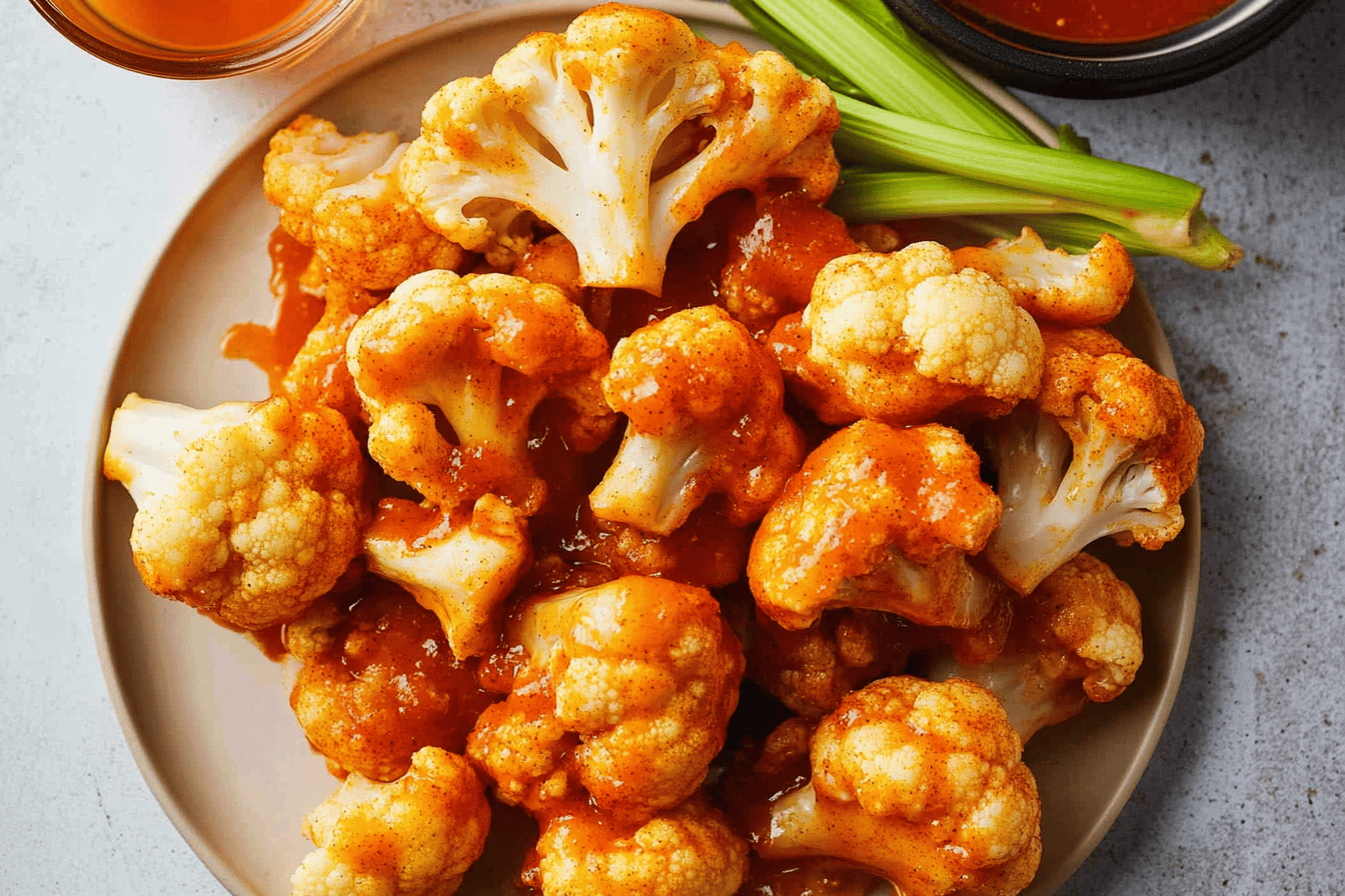 Crispy Air Fryer Buffalo Cauliflower Recipe