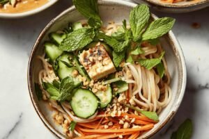 Crispy Peanut Noodles with Veggies Recipe