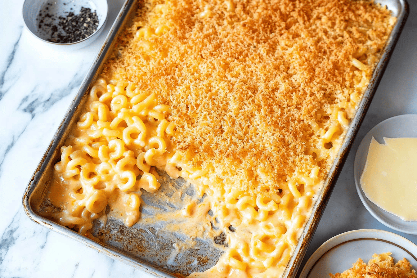 Easy Sheet Pan Mac and Cheese Recipe