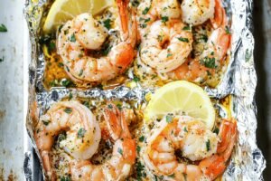 Easy Shrimp Scampi Foil Packets Recipe