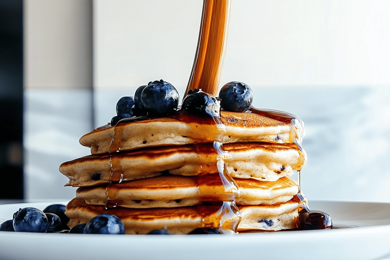 Fluffy Blueberry Pancakes Recipe