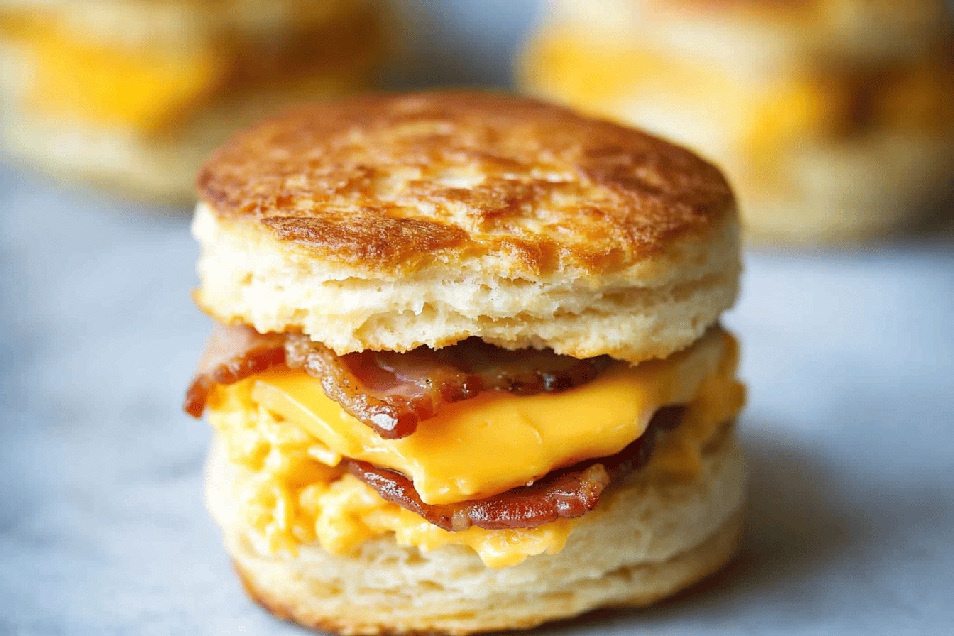 Make-Ahead Breakfast Biscuit Sandwiches Recipe