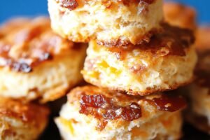 Maple Bacon Cheddar Biscuit Delight