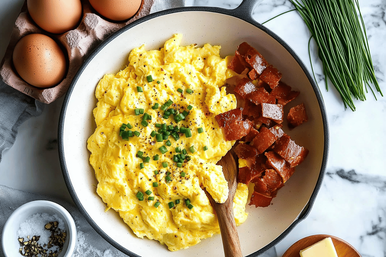 Perfectly Fluffy Scrambled Eggs Recipe