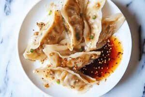 Pork and Kimchi Potstickers Recipe