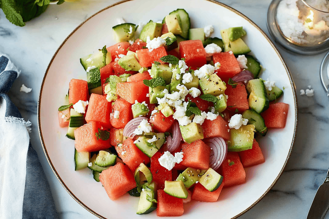 Refreshing Watermelon Salad for Summer Enjoyment