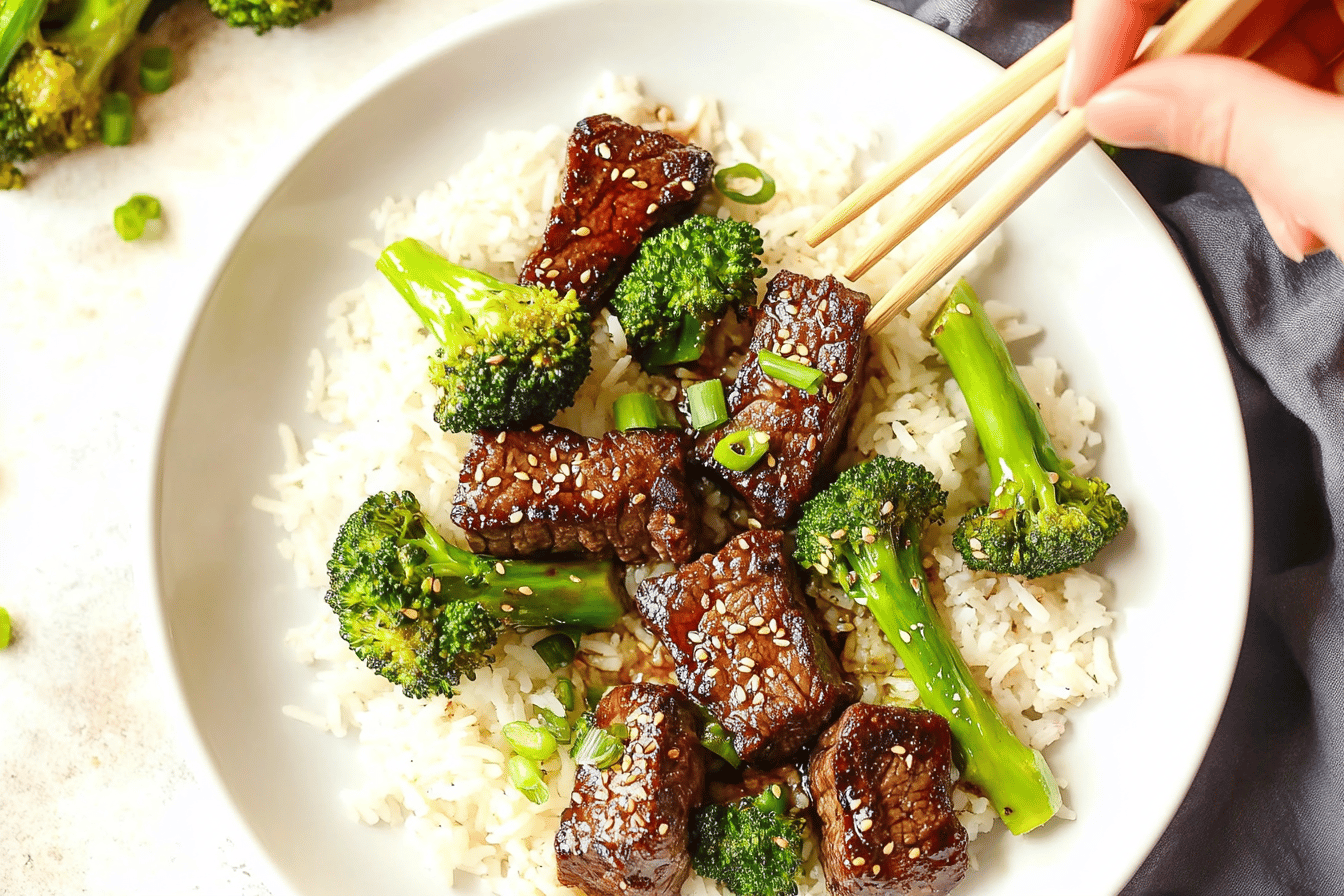 Sheet Pan Beef and Broccoli Recipe