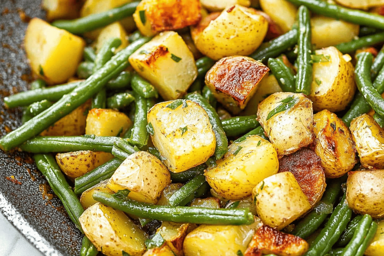 Vegan Potatoes and Green Beans Recipe